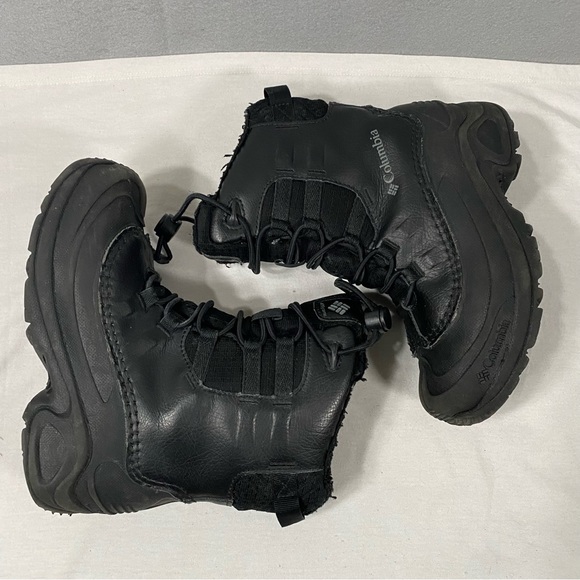 Columbia Bugaboot Celsius Waterproof Winter Snow Boot Black Youth Kids Size 1 - Picture 7 of 10